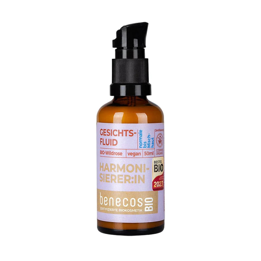 benecos naturkosmetik vegane gesichtscreme gesichtsfluid wildrose