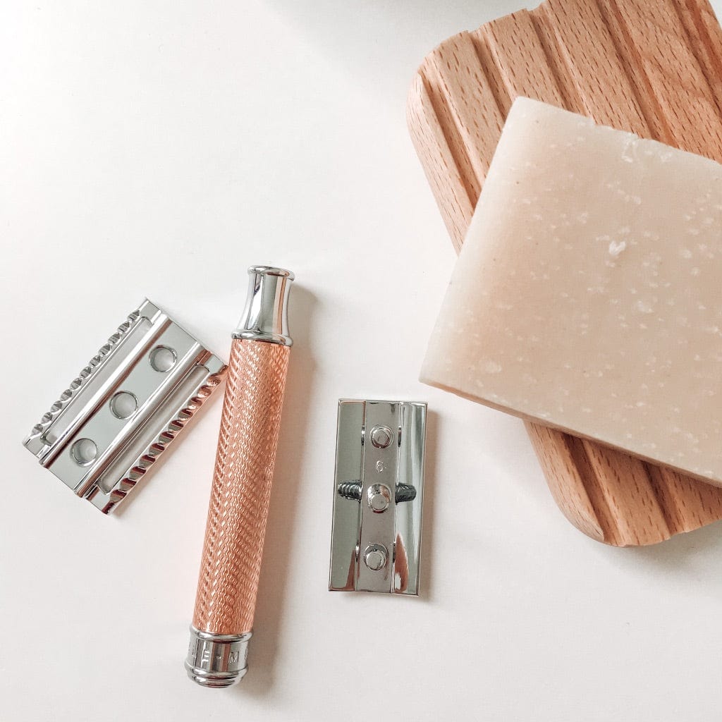 mühle rasierhobel r89 rosegold nachhaltiger rasierer