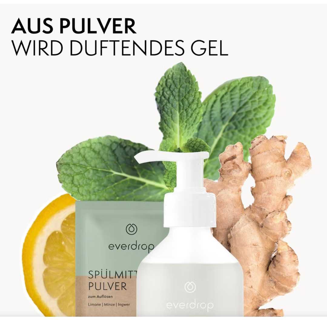 everdrop spuelmittel pulver reiniger tabs vegan zerowaste