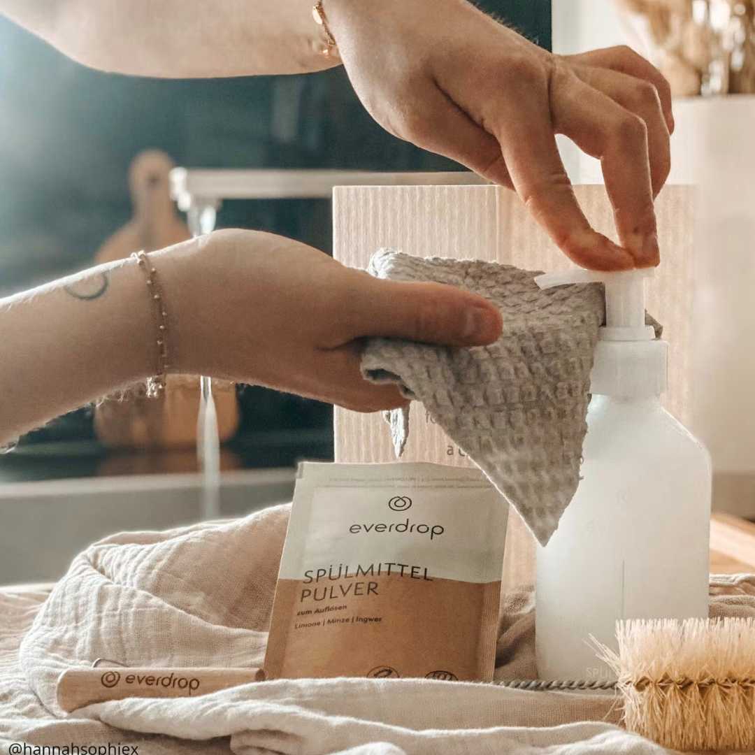 everdrop spuelmittel pulver reiniger tabs vegan zerowaste