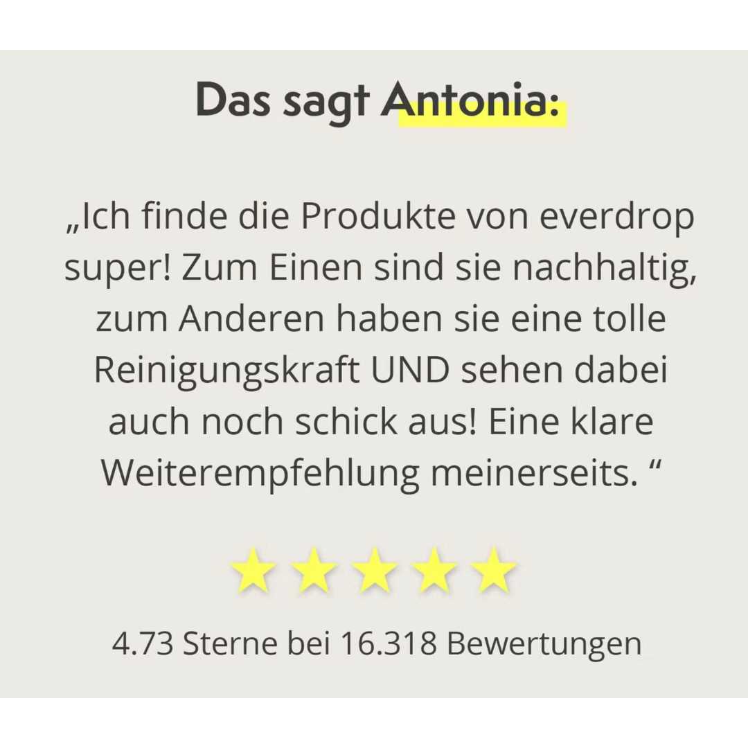 everdrop spuelmittel pulver reiniger tabs vegan zerowaste