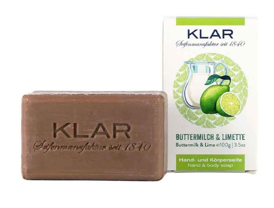 klar-seife-buttermilch-1-limette-vegan-plastikfrei-palmoelfrei