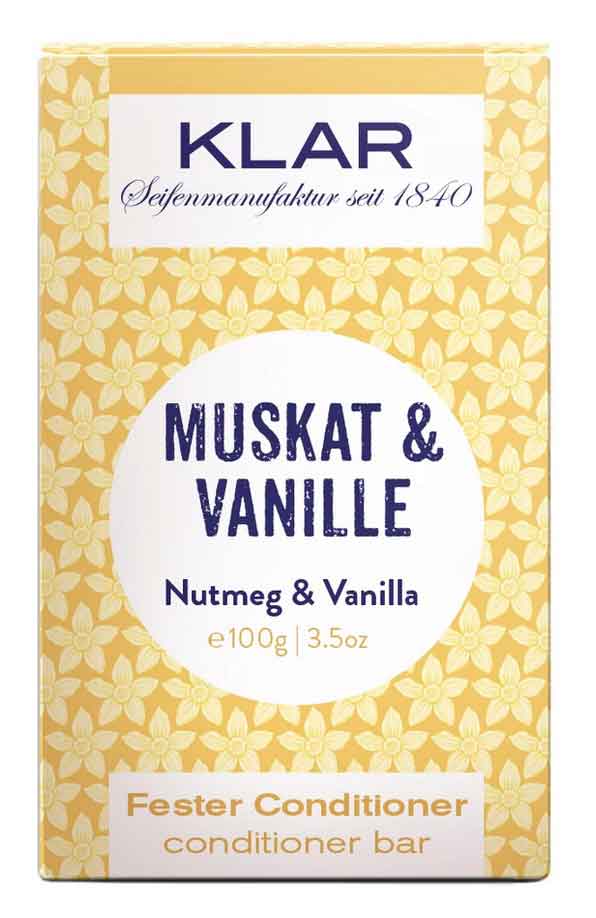 klar-seife-fester-conditioner-1-vanille-muskat-vegan-plastikfrei-palmoelfrei
