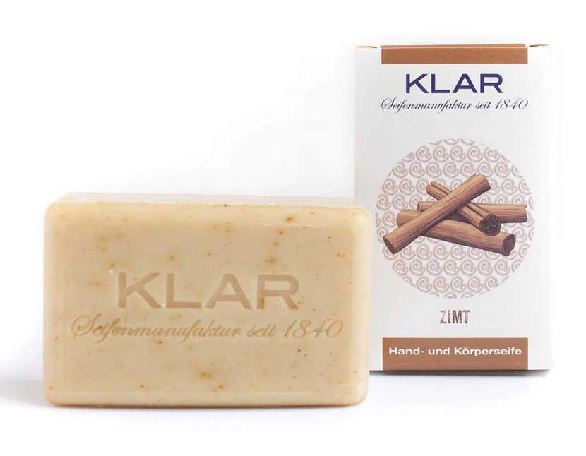 klar vegane seife zimt