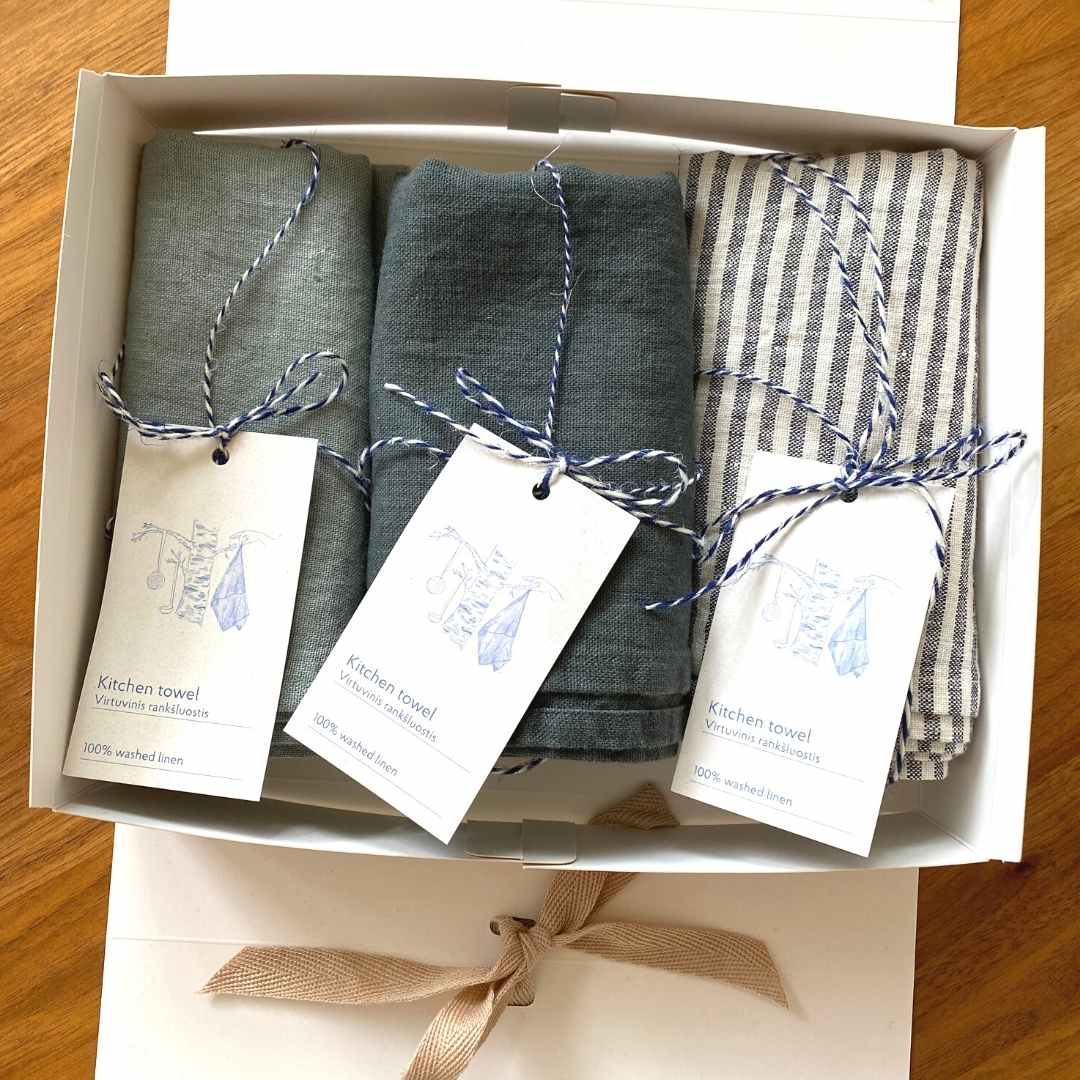 nachhaltige geschenke küche linen tales leinen geschirrtücher