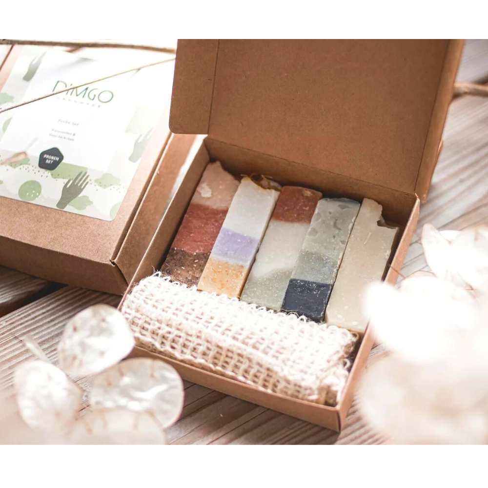 dimgo handmade nachhaltige geschenke für veganer naturseifen set