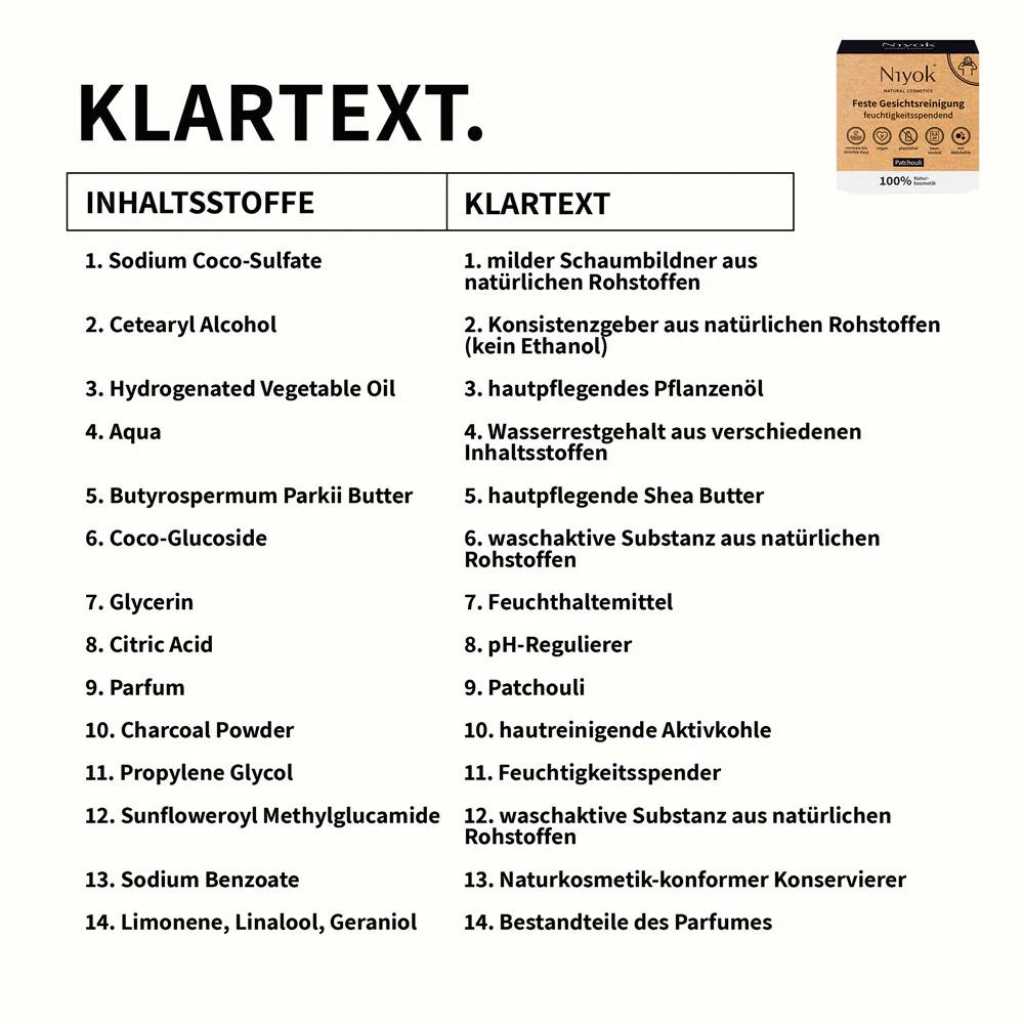 niyok feste gesichtsreinigung unreine haut vegan plastikfrei zero waste