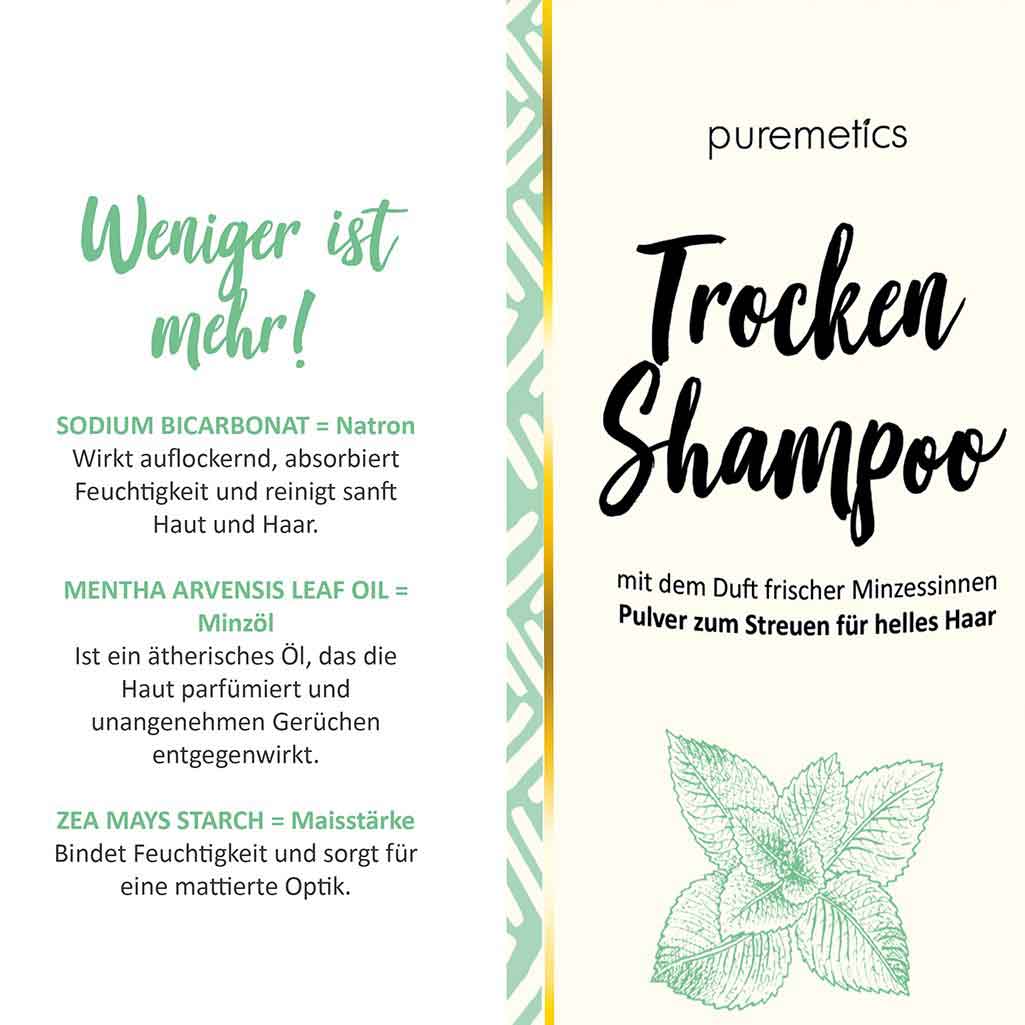puremetics trockenshampoo nachhaltig