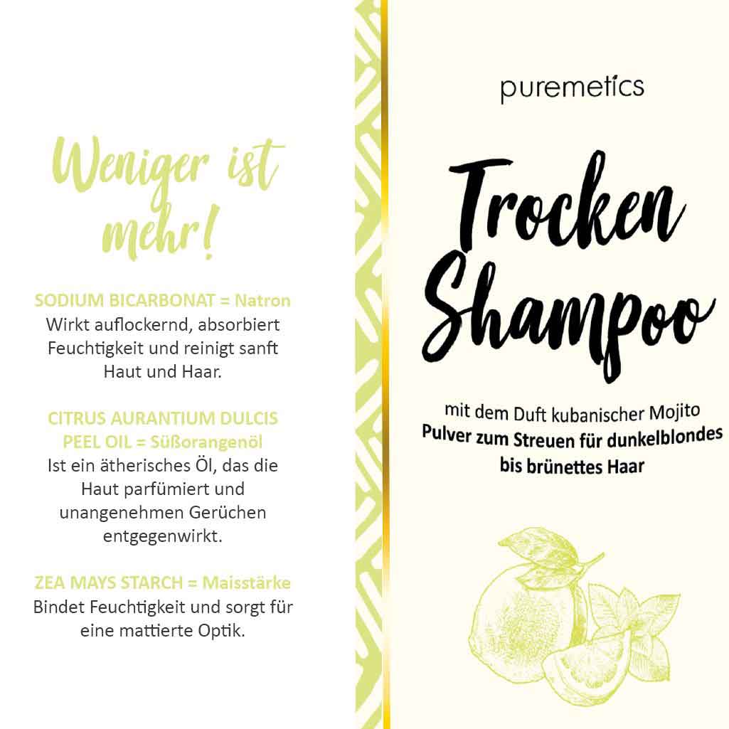 puremetics trockenshampoo nachhaltig