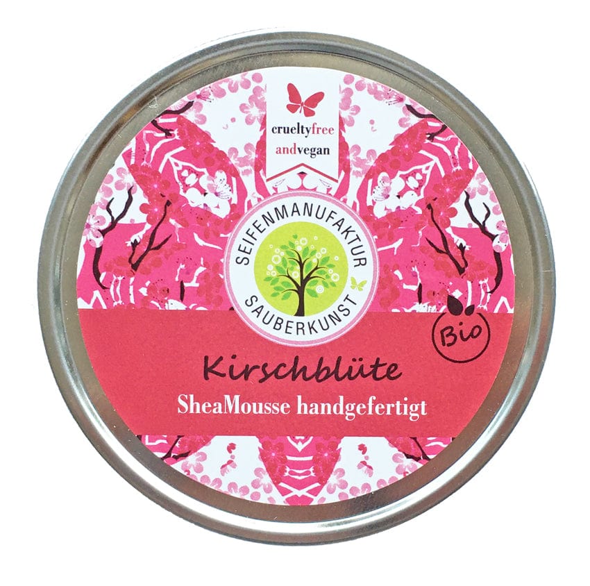 sauberkunst seifenmanufaktur sheamousse kirschblüte