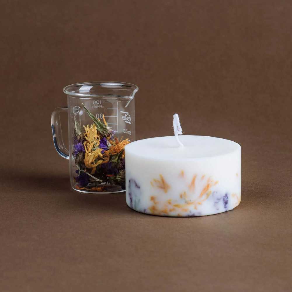 Bio Sojawachs Kerze mit Wildblumen Duft
