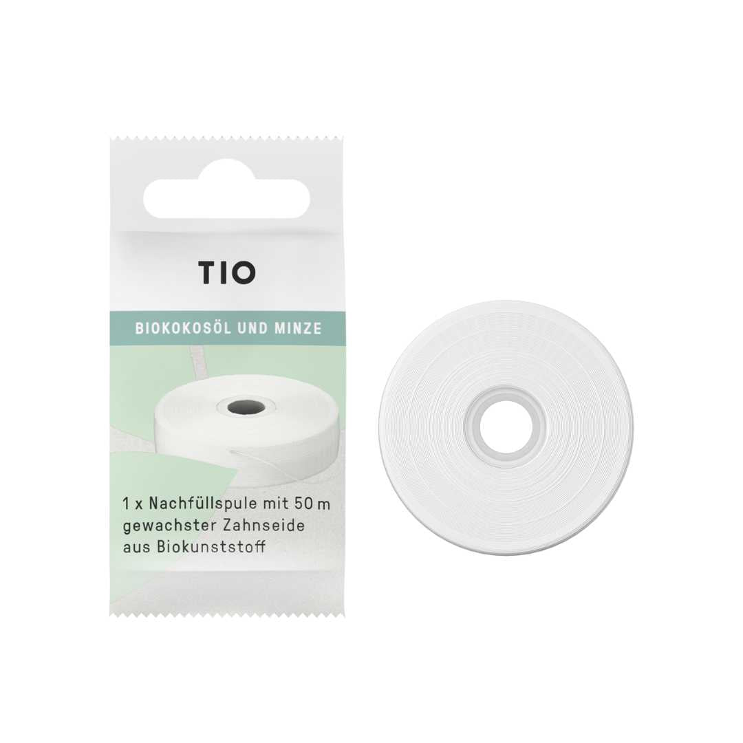 TIOFLOSS vegane Zahnseide plastikfrei REFILL